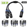 5Pin XLR Splitter Cable With 5Pin XLR Male And Female Connectors For Professional Sound Systems 50cm/19.69in