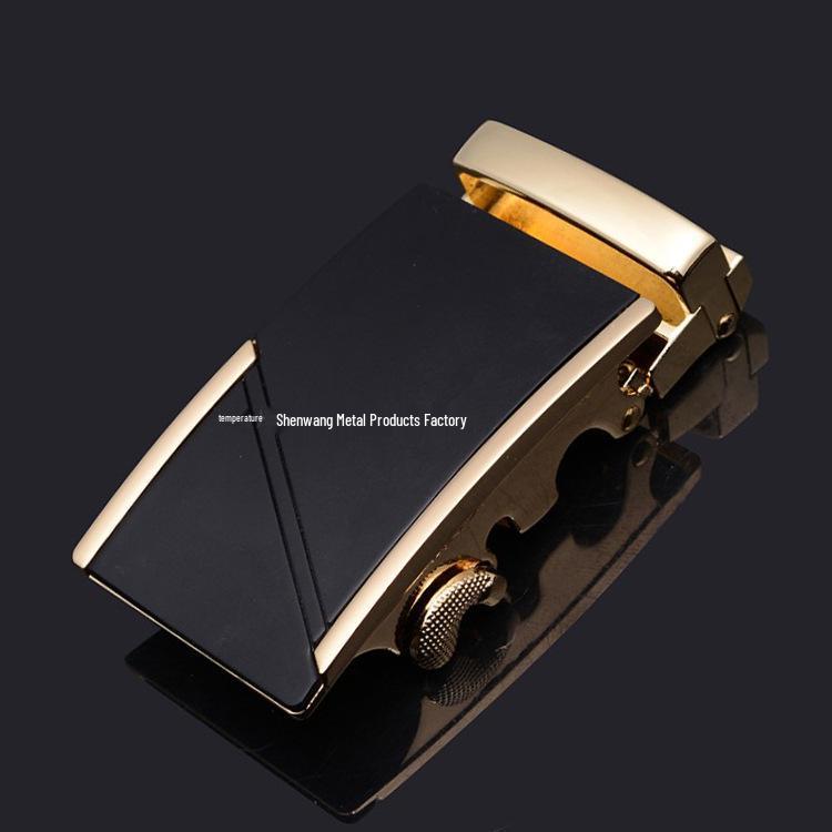 Men's Automatic Buckle Leather Belt