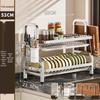 Stainless Steel Double-Layer Countertop Dish Drying Rack