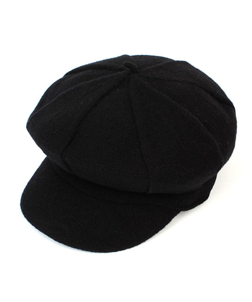 Yunibeosyeolkemiseuteuli Wool Knit Black Newsboy Cap