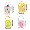 Felt Easter Candy Gift Bag With Handle Easter Bunny Basket Children's Gift Candy Bag  Egg Hunting