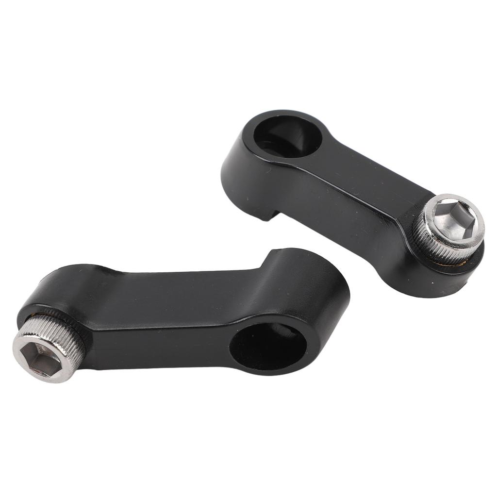 Pair of Motorcycle Mirror Mount Riser M10x1.25 RH LH Rearview Side Mirror Extender Adapter