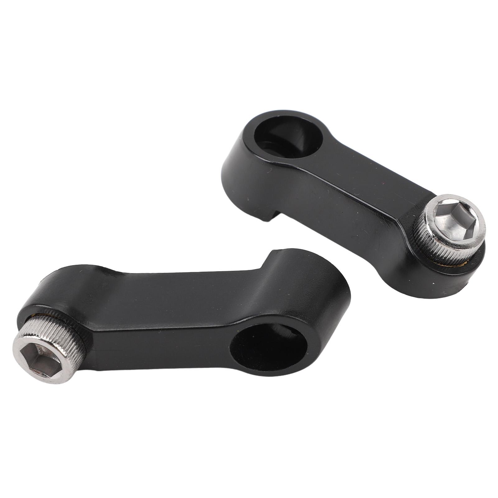 

Pair of Motorcycle Mirror Mount Riser M10x1.25 RH LH Rearview Side Mirror Extender Adapter Replacement for SR GT200