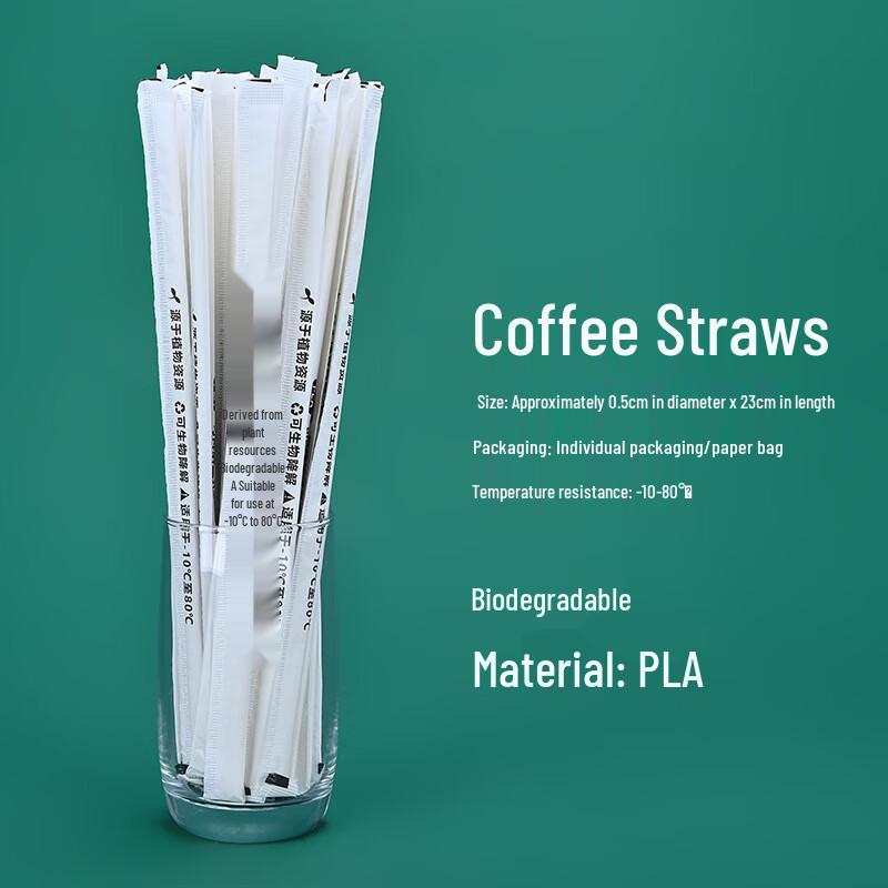 Disposable Three-Hole Coffee Straws