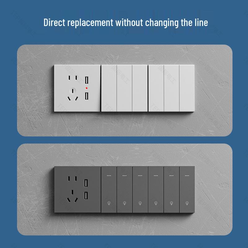 Mijia App-Connected Bluetooth MESH 2.0 Smart Switch - Zero Fire Version, One/Two/Three Gang for Whole-House Voice Control