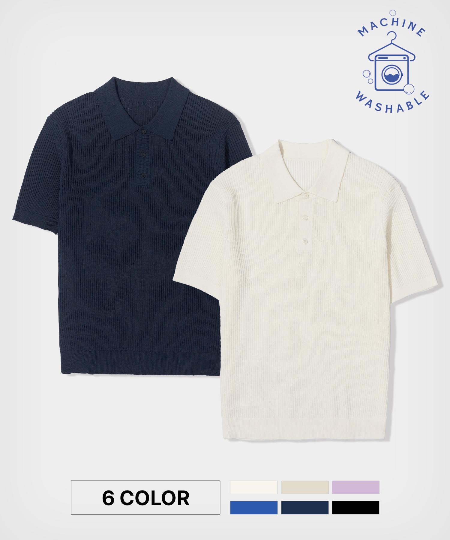 210 Edit Ice Cotton Polo Knit [6 Color]_Ze2Sw933 (A Type) Blk/100