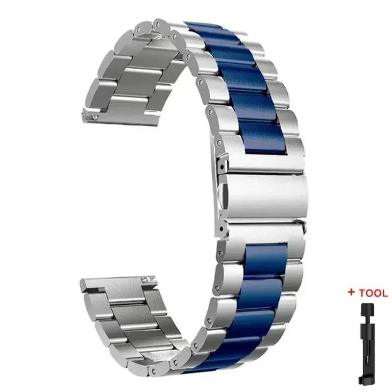 Metal Strap for Samsung Galaxy Watch 7/6/5/4 40mm 44mm Stainless Steel Band Galaxy Watch 6/4 Classic 47mm 43mm 46 42mm/5pro 45mm
