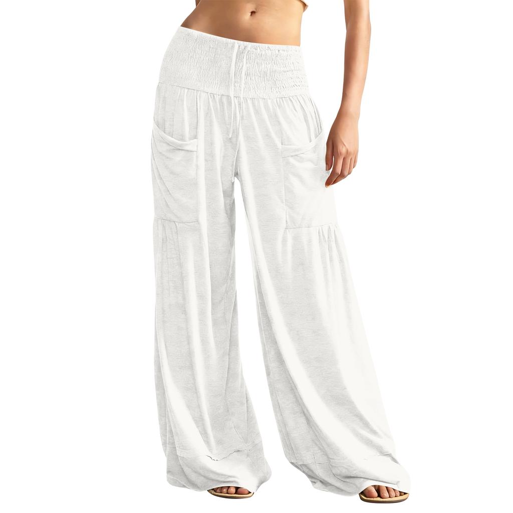 Women's Wide-leg Athletic Pants, Loose Straight-leg Casual Pants, Athletic Jogging Pants
