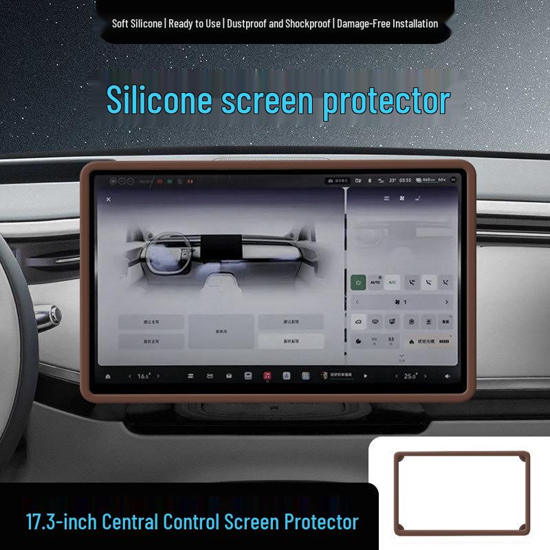 Silicone Protective Cover & Decorative Strip for Xiaopeng GX Center Control Screen
