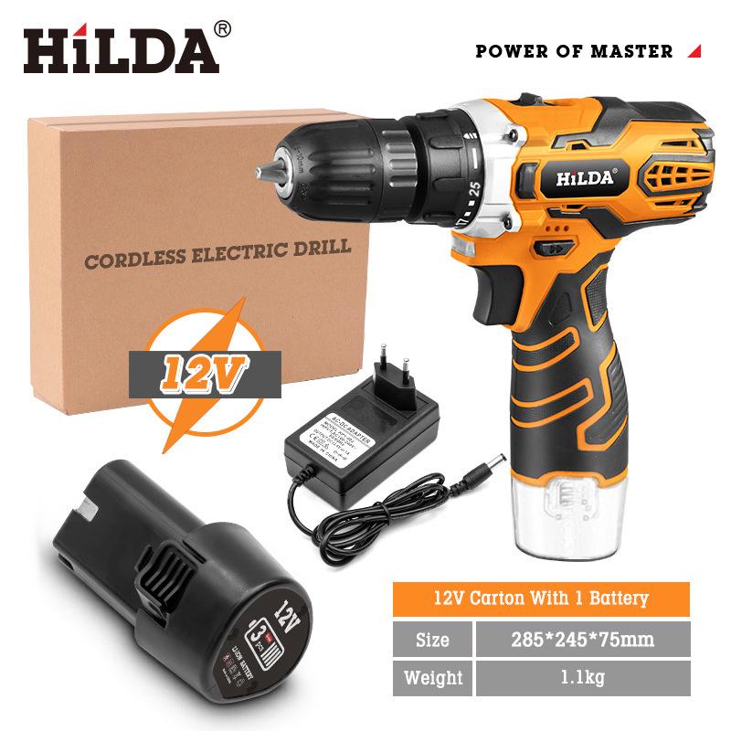 Hilda Rechargeable Lithium Multi-Function Impact Drill and Screwdriver