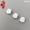 S999 Sterling Silver Peace & Joy 3D Flower Spacer Beads - Personalized & Cute Design Silver Accessories