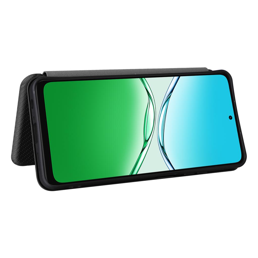 Pentru Oppo A5 5G/4G Husă Textură Fibră de Carbon Rezistentă la Cădere Piele PU Acoperire Telefon