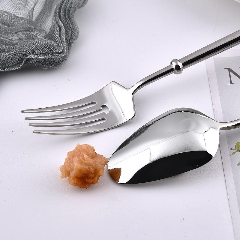 304 Stainless Steel European Tableware, Luxury Knife, Fork, Spoon, European Vintage, Steak, Soup, Dessert, Coffee Spoon Set