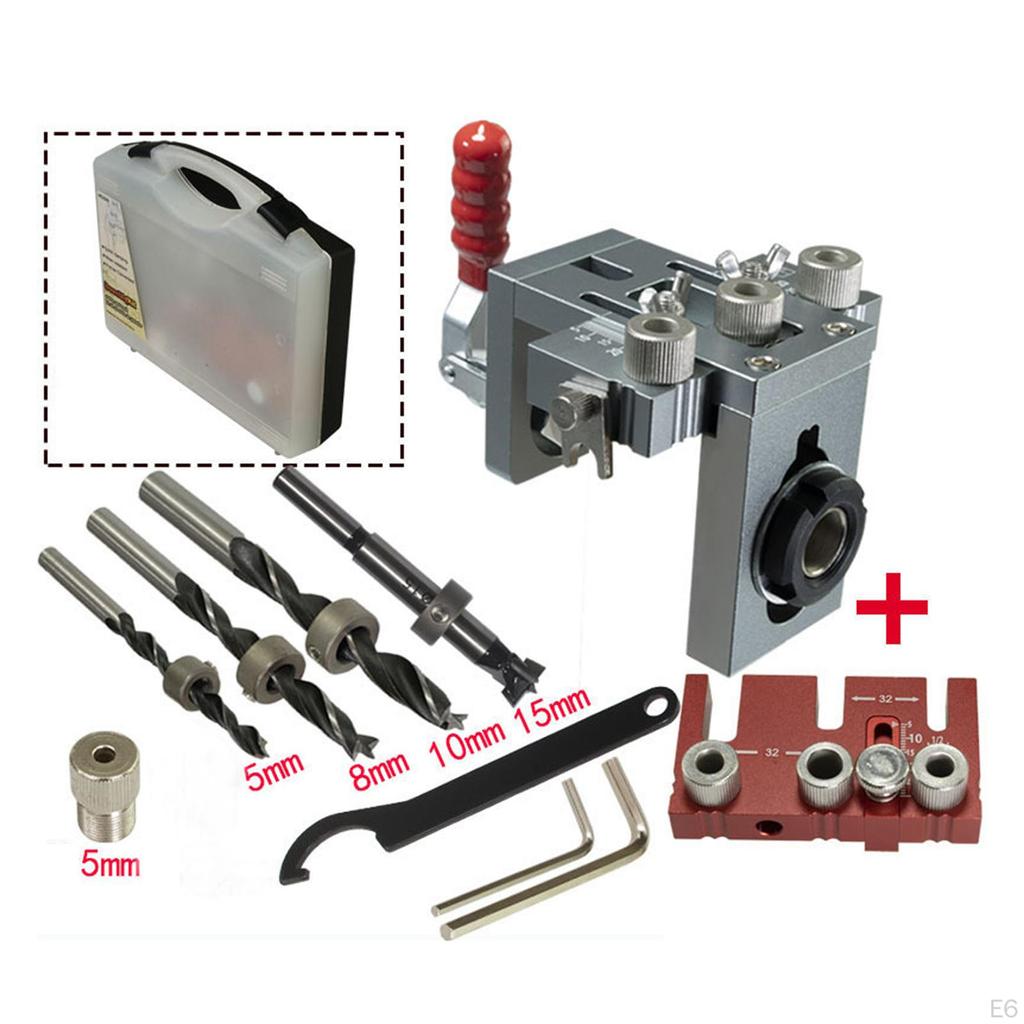 DIY Woodworking Hole Guide Dowel Drill Bit Opener Punch Location Tool Suitable for