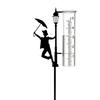 Rustproof Metal Frog Rain Gauge Stake Removable Garden Stake Rain Water Collector  Bird Watching