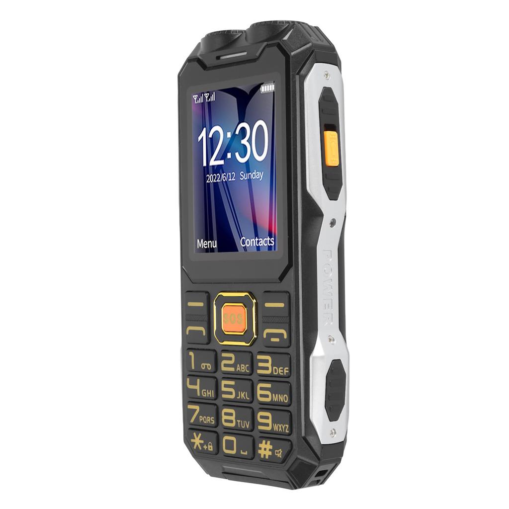 4G Rugged Senior Cell Phone 2.6 Inch Screen Big Button 16800mAh Dual LED Flashlight Dual SIM Dual Standby