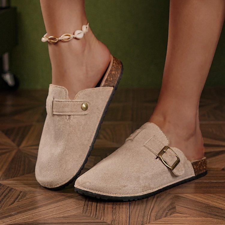 Fashion Women's Shoes Women's Closed Toe Slippers Women's Sandals Retro Fashion Garden Clog Slide 2024 New  Slipper