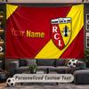 Wall Hanging Tapestry Custom Nameracing club de lens Pattern Personalized Printed Fabric Wall Decor