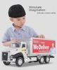 Alloy Construction Vehicle Set for Kids Ages 3-6: Mixer, Excavator, Dump Truck