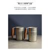 380ml/500ML stainless steel retro beer cup, wooden handle anti fall camping cup, outdoor style travel coffee cup, household cup