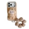 Peluche Autunno e Inverno Adatto per Custodia Telefono Cellulare Apple 17 IPhone16promax Tessuto Labu 15 Cordoncino Carino Custodia Protettiva