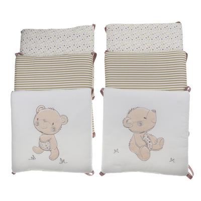 Baby Weicher Stoff Bettrandpolster Bettwäsche Bettwäsche-Set für Neugeborene Säuglinge Kinderbett Schutz