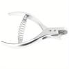 Steel Handheld Slot Puncher ID Card Photo Badge Hole Punching Tool for Leather Craft Punches DIY Hand Tools.