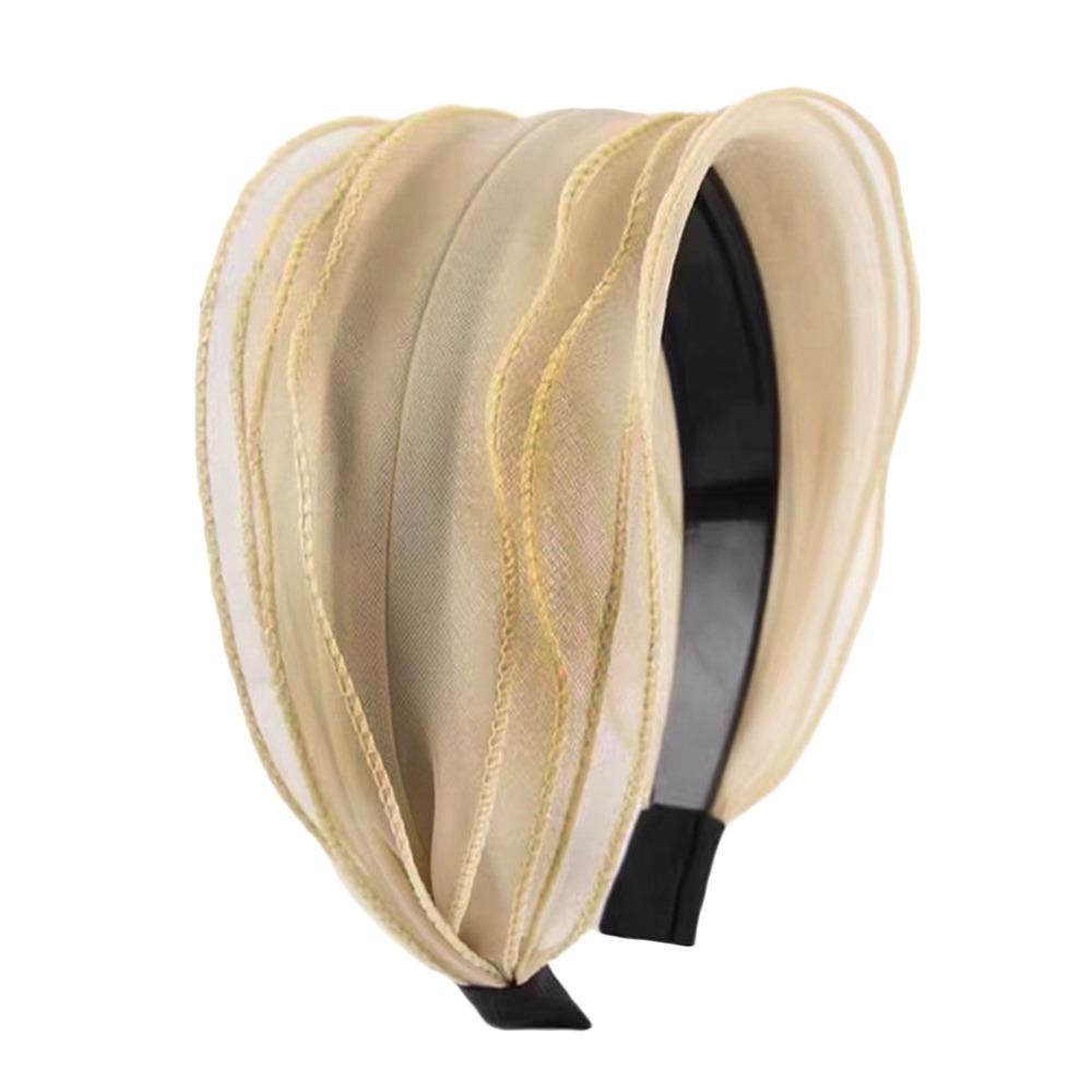 Organza Yarn Hair Hoop Wide Headband Fashion Hair Accessories  for Women Girls