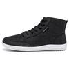 HOBIBEAR Scarpe Barefoot Mid-Top Unisex Ampia Scatola Dita Tela Sneakers Zero Drop Allacciatura Scarpe da Passeggio per Esterno