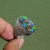 Fiesta Kingman Turquoise Ring 925 Sterling Silver Ring Handmade Designer Jewelry Multi Copper Turquoise Gemstone Ring Available In Ring Size
