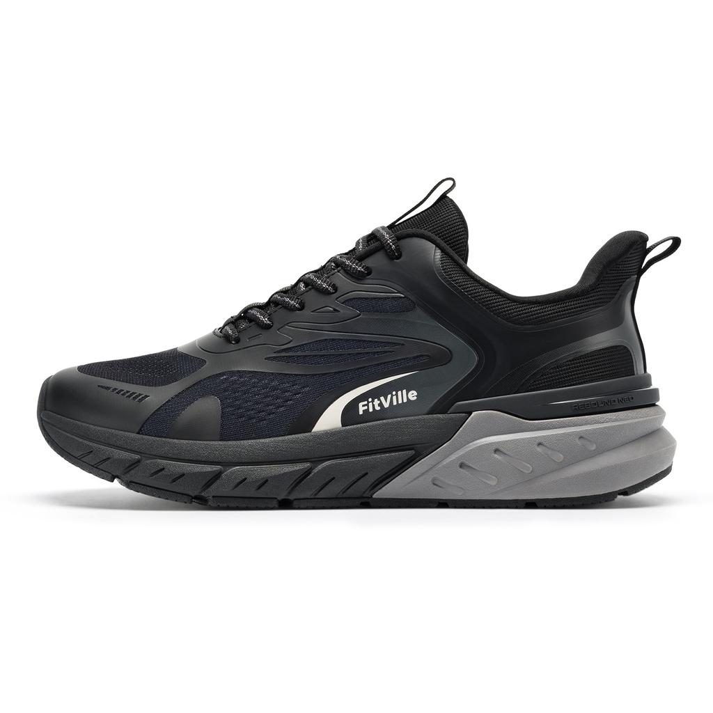 Baskets Confortables Antidérapantes Largeur Large pour Homme Respirantes Semelle Souple Chaussures de Course et de Marche