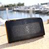 Stingray Leather Long Wallet Wallet YKK Zipper Leather Garusha Stingray Black Inside Orange Genuine Leather Bicolor [Levetta] L-shaped Men's Women's