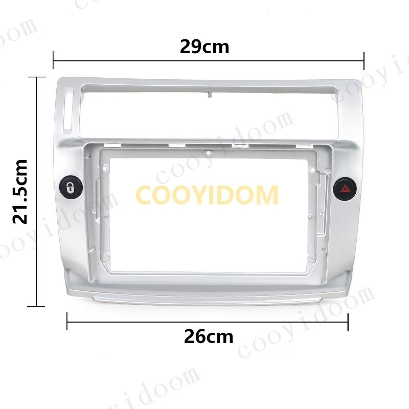 2 Din 9 Inch Stereo Panel For Citroen C4 C-triunfo C-Quatre 2004-2009 Android Multimedia Player Panel Radio CD DVD GPS Dash kit