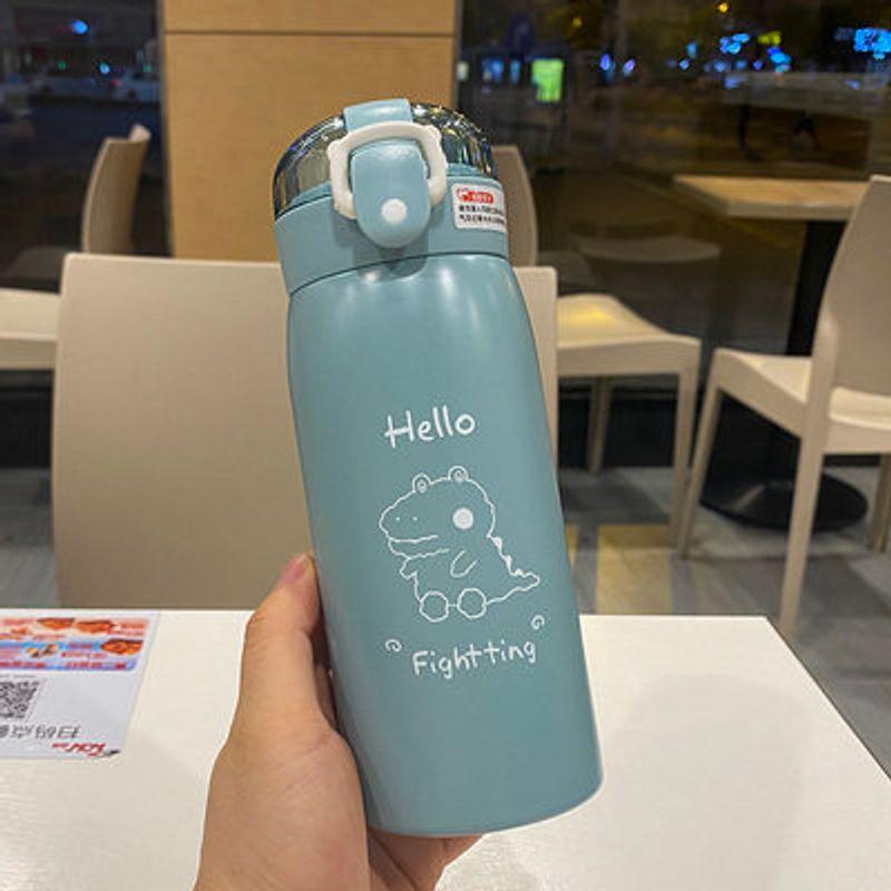Large Capacity Thermos Cup Primary School Girls Water Cup with Straw Good-looking Maternity Cute Portable Children Cup