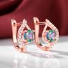 Cao Shi Elegant Korean Style Round Earrings for Women - Versatile, Trendy, and Fashionable