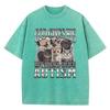 Novelty Meme God Gives His Most Powerful Autism Cat T Shirt Washed 100% Cotton T-Shirt Graphic Casual Streetwear Spring
