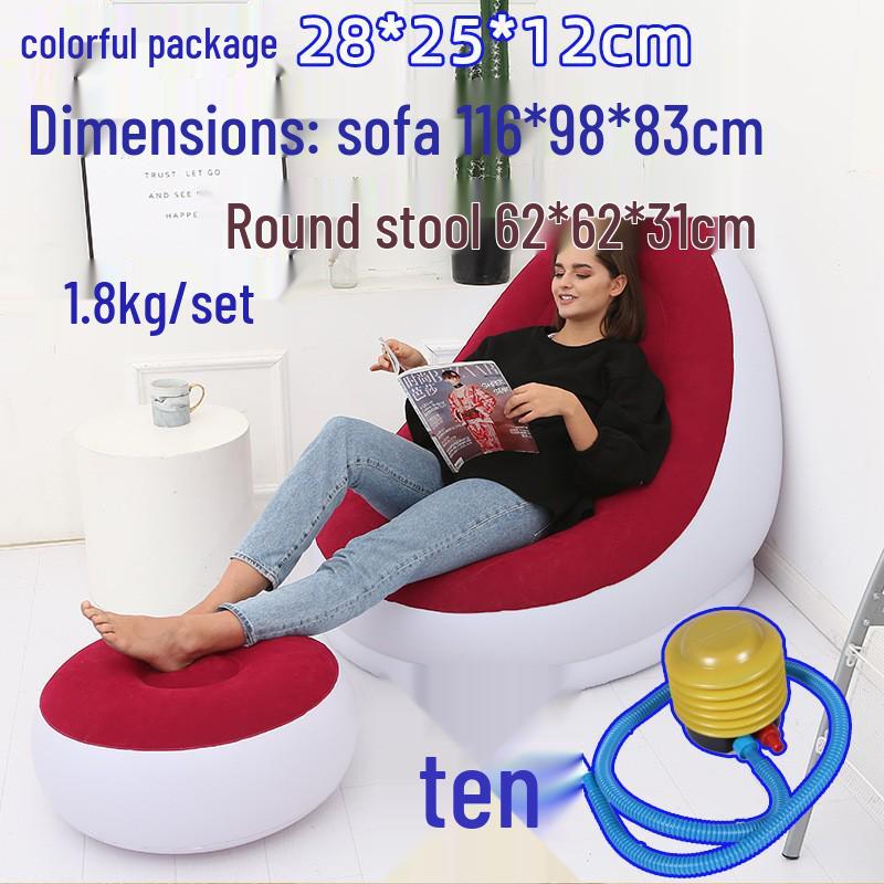 Inflatable Lounger Reclining Chair – Perfect for Home, Balcony, or Leisure Naps.