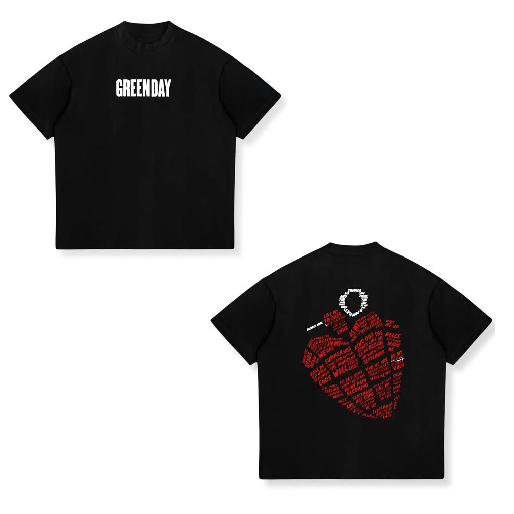 Punk Rock Band Green Day Dookie Graphic T Shirts Unisex Women Gothic Vintage Short Sleeve Tshirt Fashion Casual Oversized Tshirts