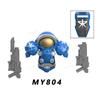 MY801-805 NEW Games Mini Action Figures Bricks Assembly Building Blocks Accessory Toys for Children gifts
