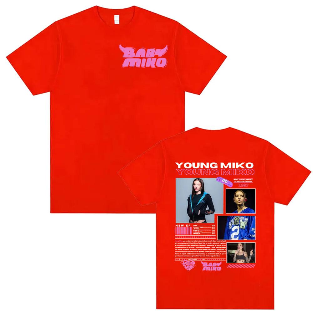 Singer Young Miko Baby Miko Album Tour Cover Tee Shirt Unisex Women Clothing Fashion Aesthetic T Shirts High Quality Casual Tshirt