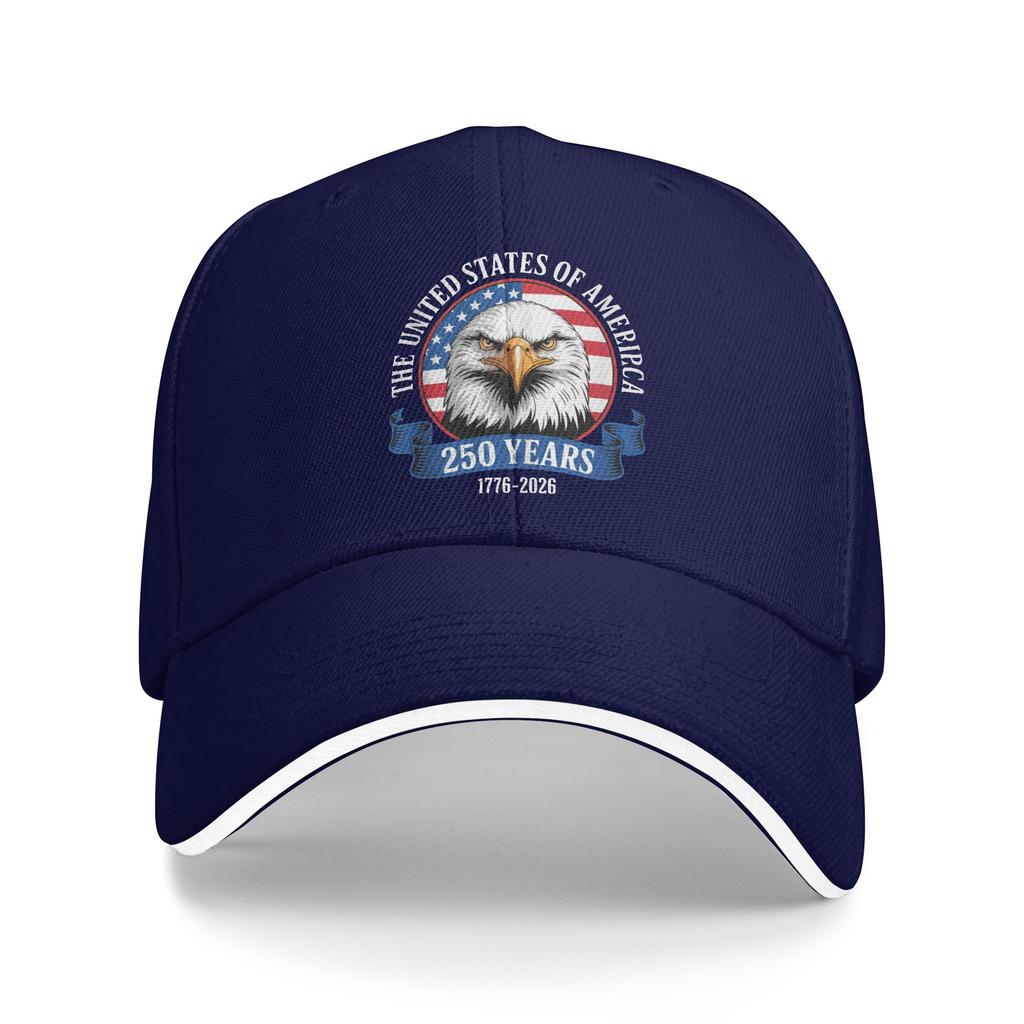 Happy 4th July 250 Years Memorial America Pride Patriotic Casual Baseball Cap Outdoor Hip Hop Hats Spring Fashion Baseball Caps