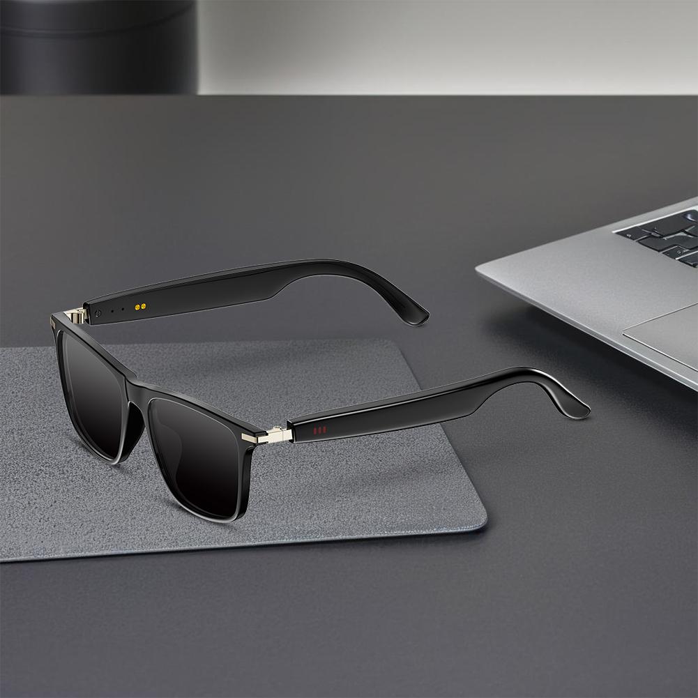 Inteligentne Okulary AI Bluetooth z Kamerą i Asystentem Głosowym Tłumaczące Okulary z Redukcją Szumów Kieszonkowe Smart Okulary dla Mężczyzn/Kobiet
