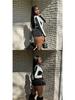 Stand-Up Collar Fitness Jacket & Top Set