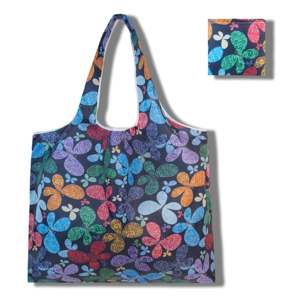 Large Cartoon Foldable Portable Shopping Bag, Large Capacity Tote Bag