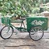 Klassischer Dreirad-Flachbett-LKW-Ornament Nostalgisches Retro-Dreirad-Modell Spielzeug für Zuhause und Büro Bücherregal Dekorationen