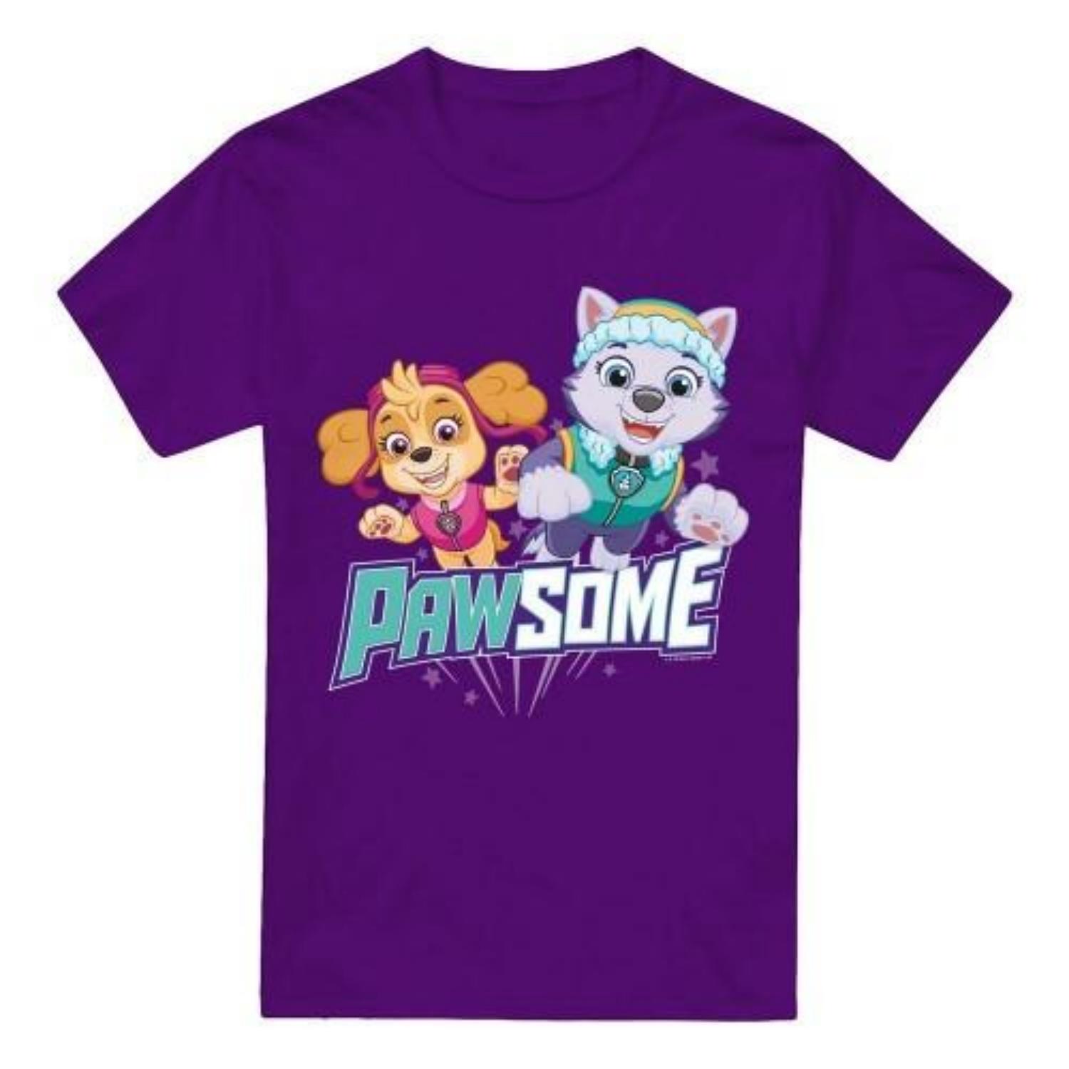 Paw Patrol Mens Pawsome Skye & Everest T-Shirt S чёрный