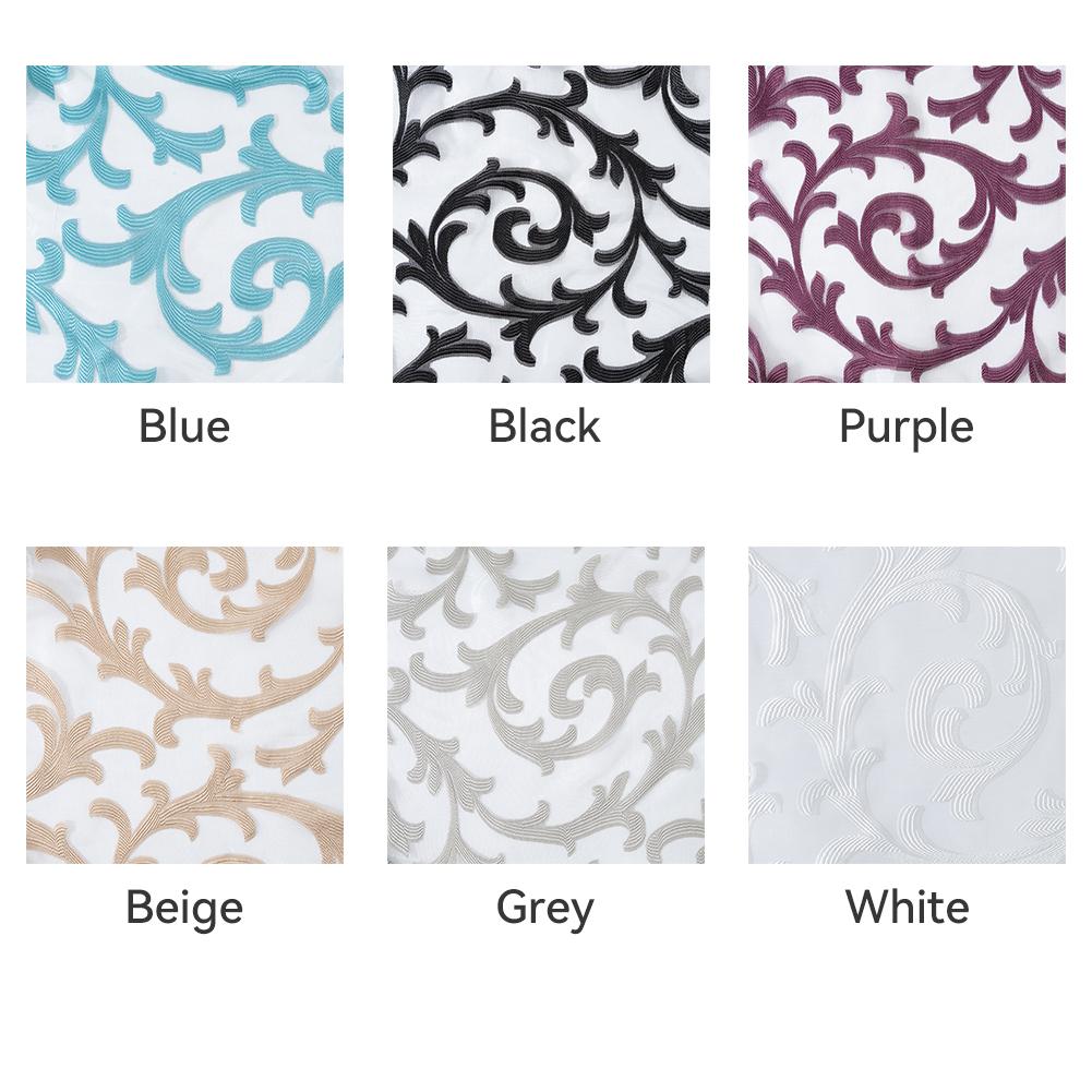 1PZ NAPEARL Nastro Pieghettato a Tirare Colorato Tenda in Tulle Stile Semplice Spessa Trasparente Tenda da Finestra Per Soggiorno Cucina Decorazione Casa
