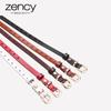 Zency 100% Genuine Leather Women Waist Belts Five-pointed Star Hollow-out Wild Sweater Skirt Pants Decorative Belt Small Belt