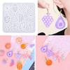Silicone Earring Molds Resin Drop Jewelry Moulds Fruit/Vegetable Series Jewelry Making Molds for Kids and Teens Crafting