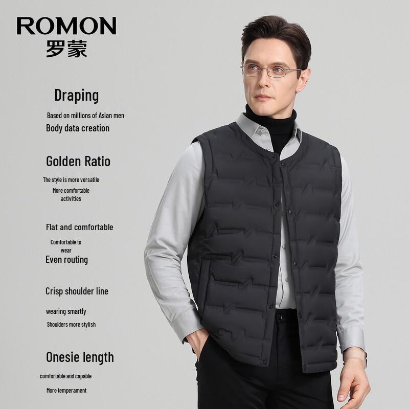 ROMON Men's Goose Down Commuter Vest